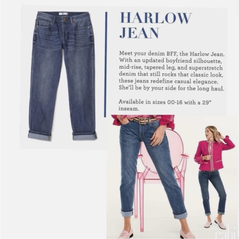NWT | CAbi 6492 and 1207 Harlow Jeans